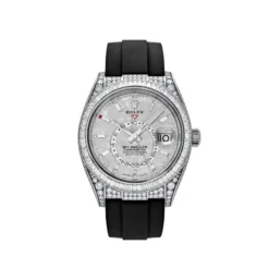 Replica Rolex Sky-Dweller 336259TBR White Gold Meteorite Dial Diamond Bezel and Case