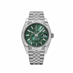 Replica Rolex Sky-Dweller 336934 Stainless Steel Green Dial Jubilee