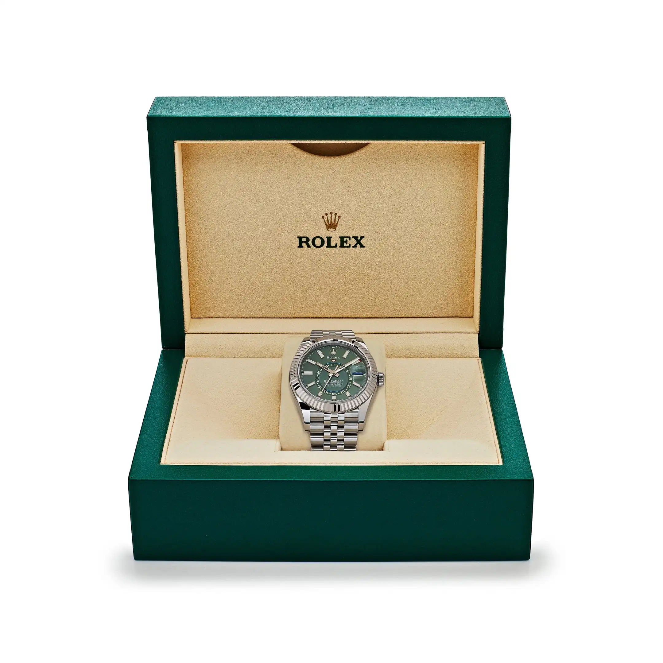 Replica Rolex Sky-Dweller 336934 Stainless Steel Green Dial Jubilee - Image 7