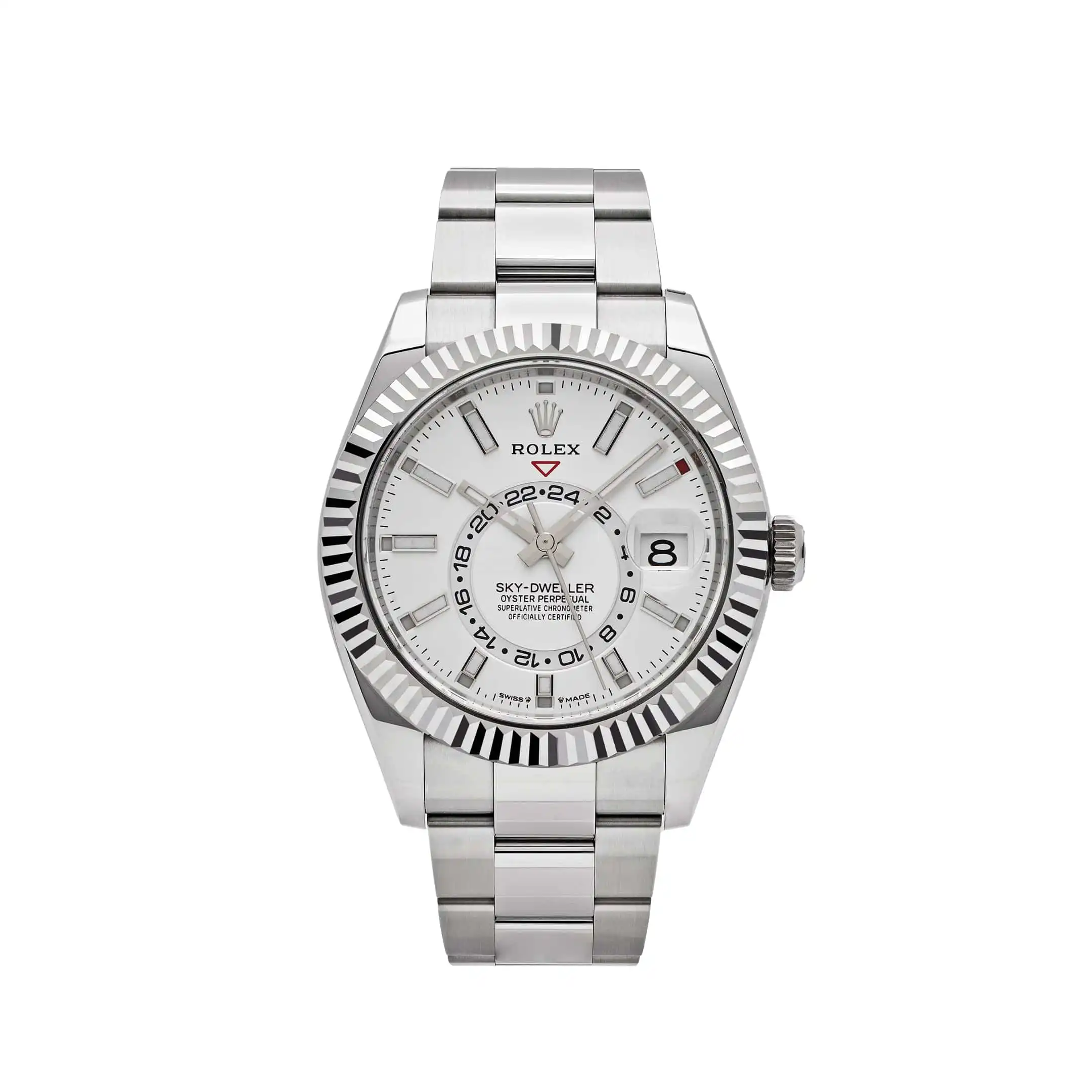 Replica Rolex Sky-Dweller 336934 Stainless Steel White Dial