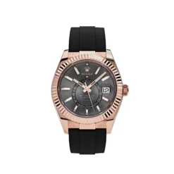 Replica Rolex Sky-Dweller 326235 Rose Gold Rhodium Dial