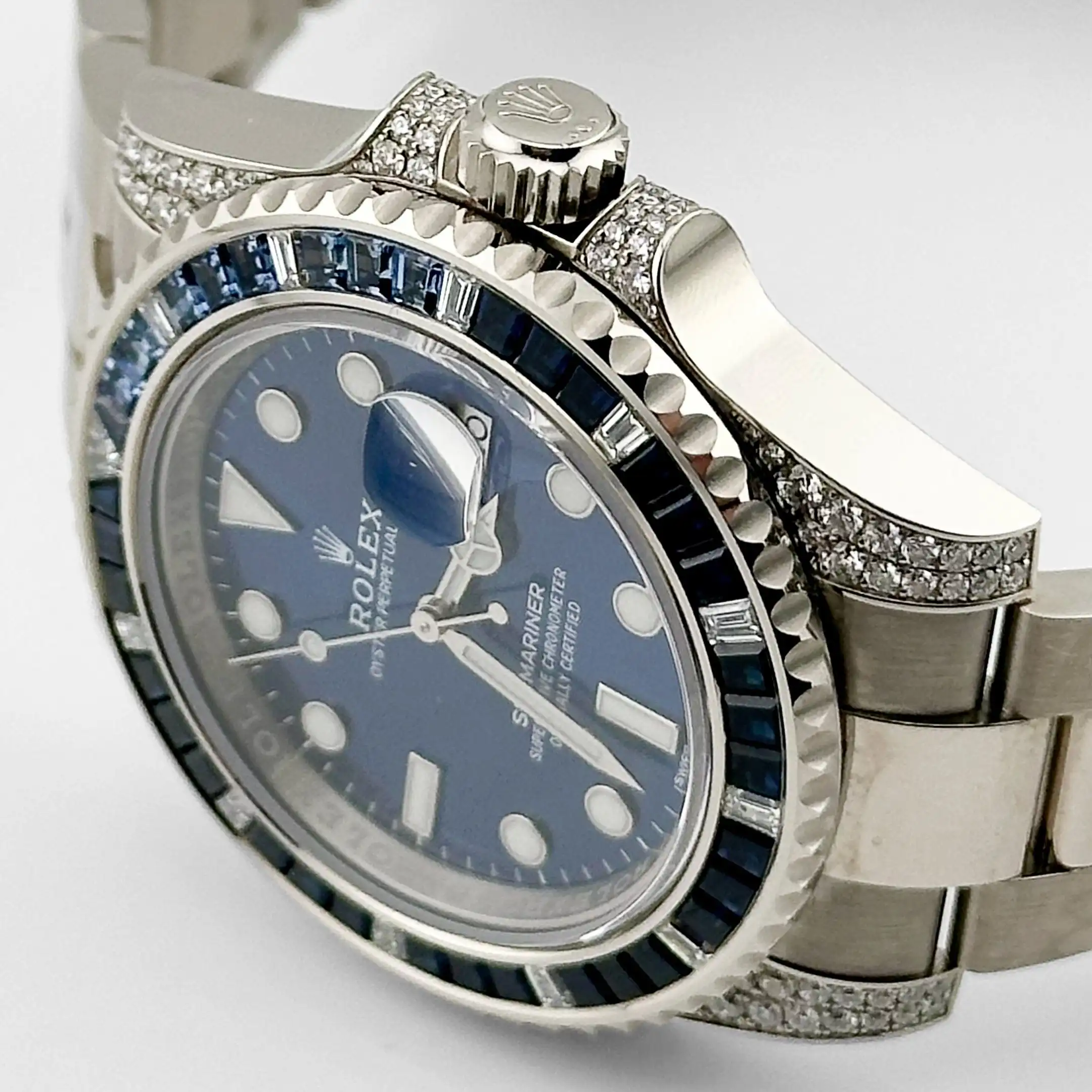 Rolex Submariner Date Replica 116659SABR White Gold Blue Dial Sapphire Diamond - Image 4