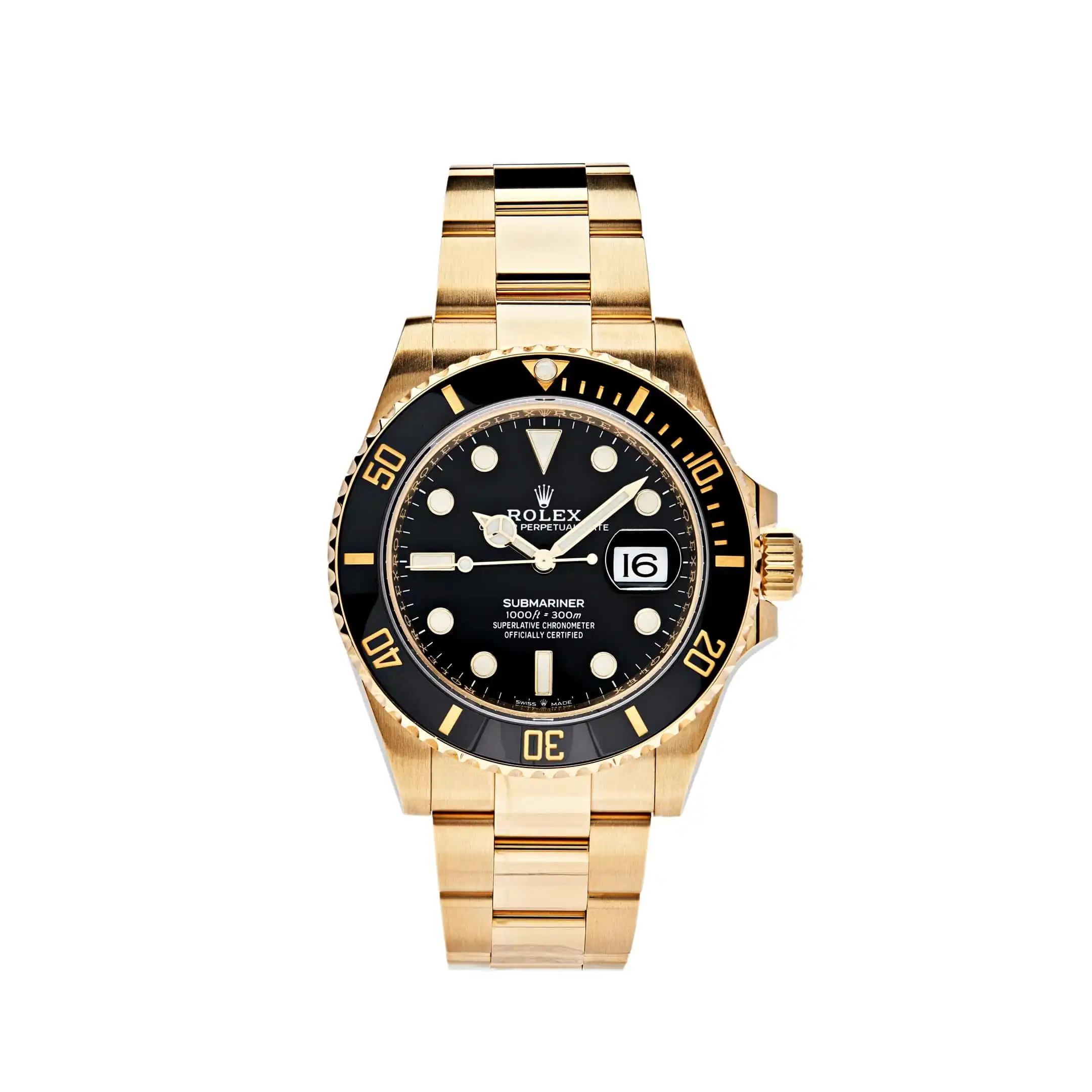 Rolex Submariner Date Replica 126618LN Yellow Gold Black Dial