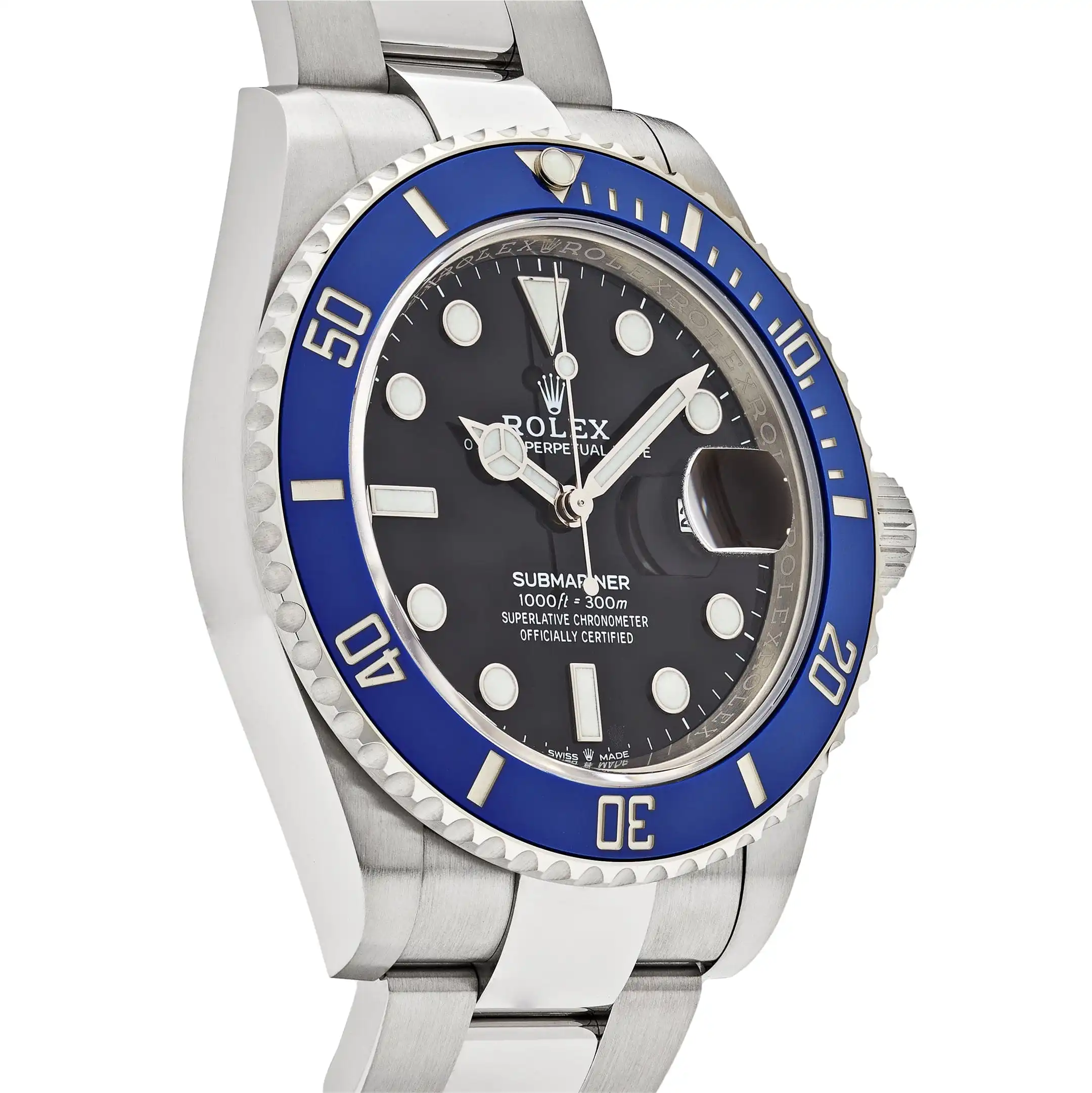 Rolex Submariner Date Replica 126619LB White Gold Black Dial Blue Bezel - Image 4