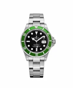 Rolex Submariner Date Replica 16610LV ‘Kermit’ Bezel Stainless Steel Black Dial Oyster