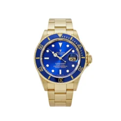 Replica Rolex Submariner Date Replica 16618LB Yellow Gold Blue Dial