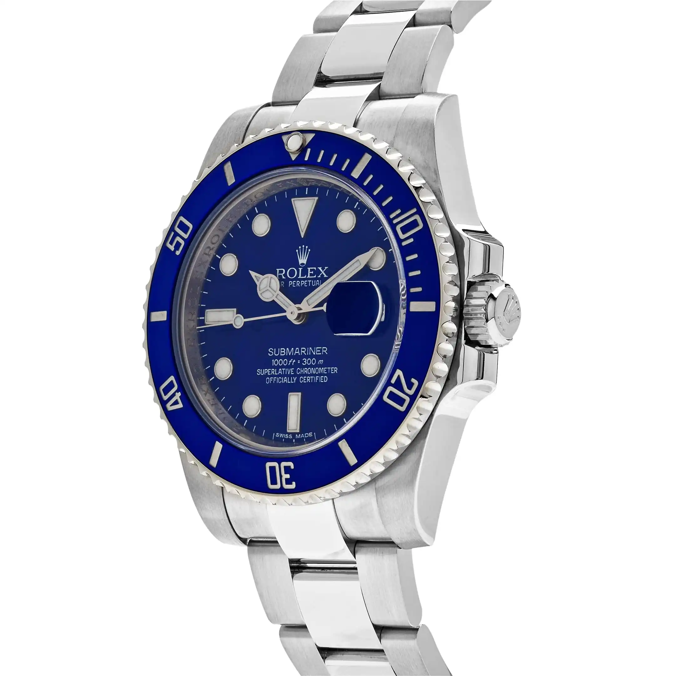 Rolex Submariner Date Replica 116619LB White Gold Blue Dial Blue Bezel - Image 2