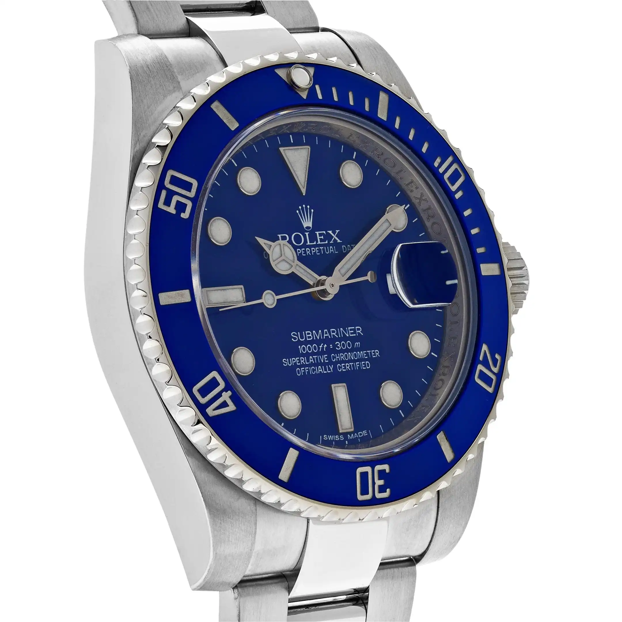 Rolex Submariner Date Replica 116619LB White Gold Blue Dial Blue Bezel - Image 3