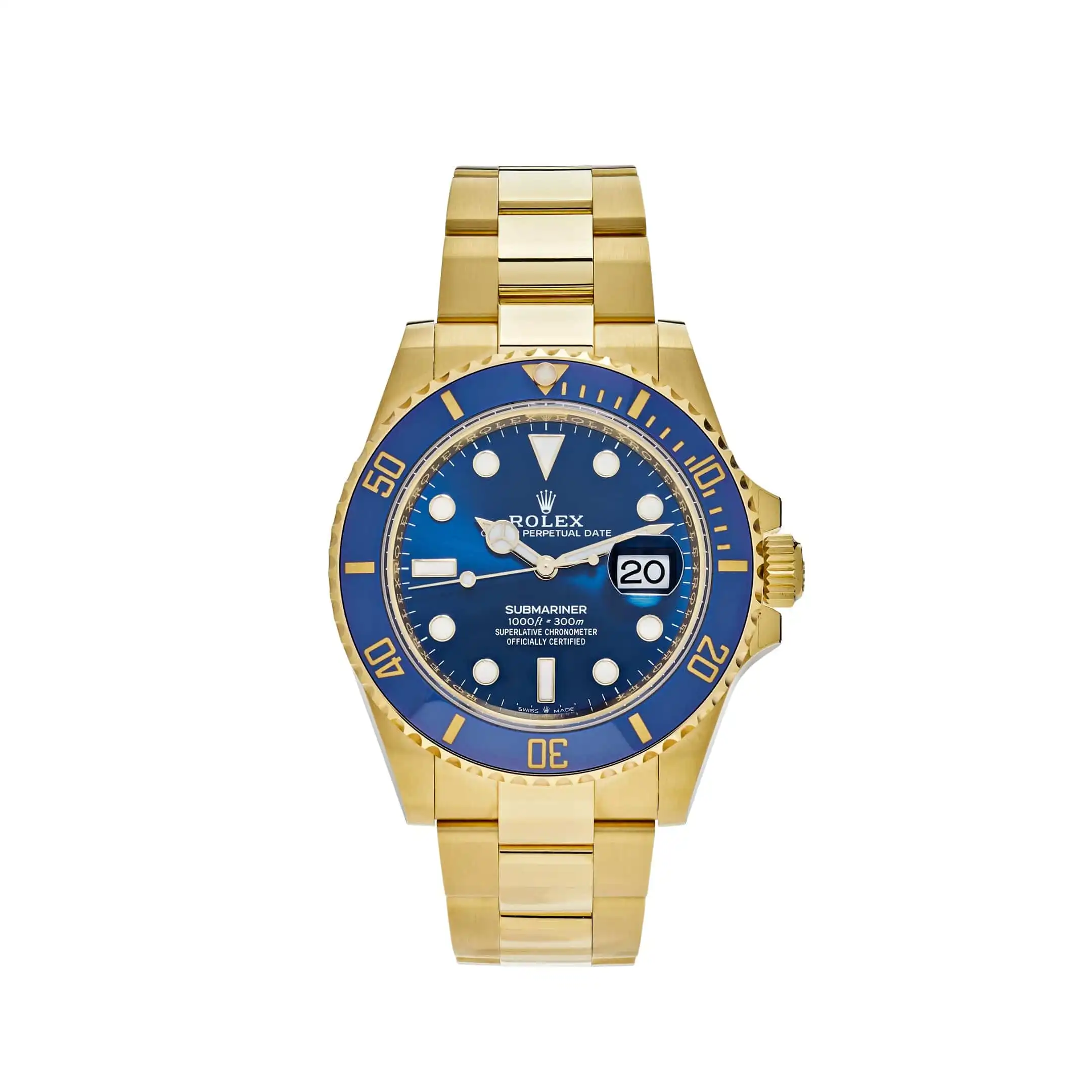 Rolex Submariner Date Replica 126618LB Yellow Gold Blue Dial
