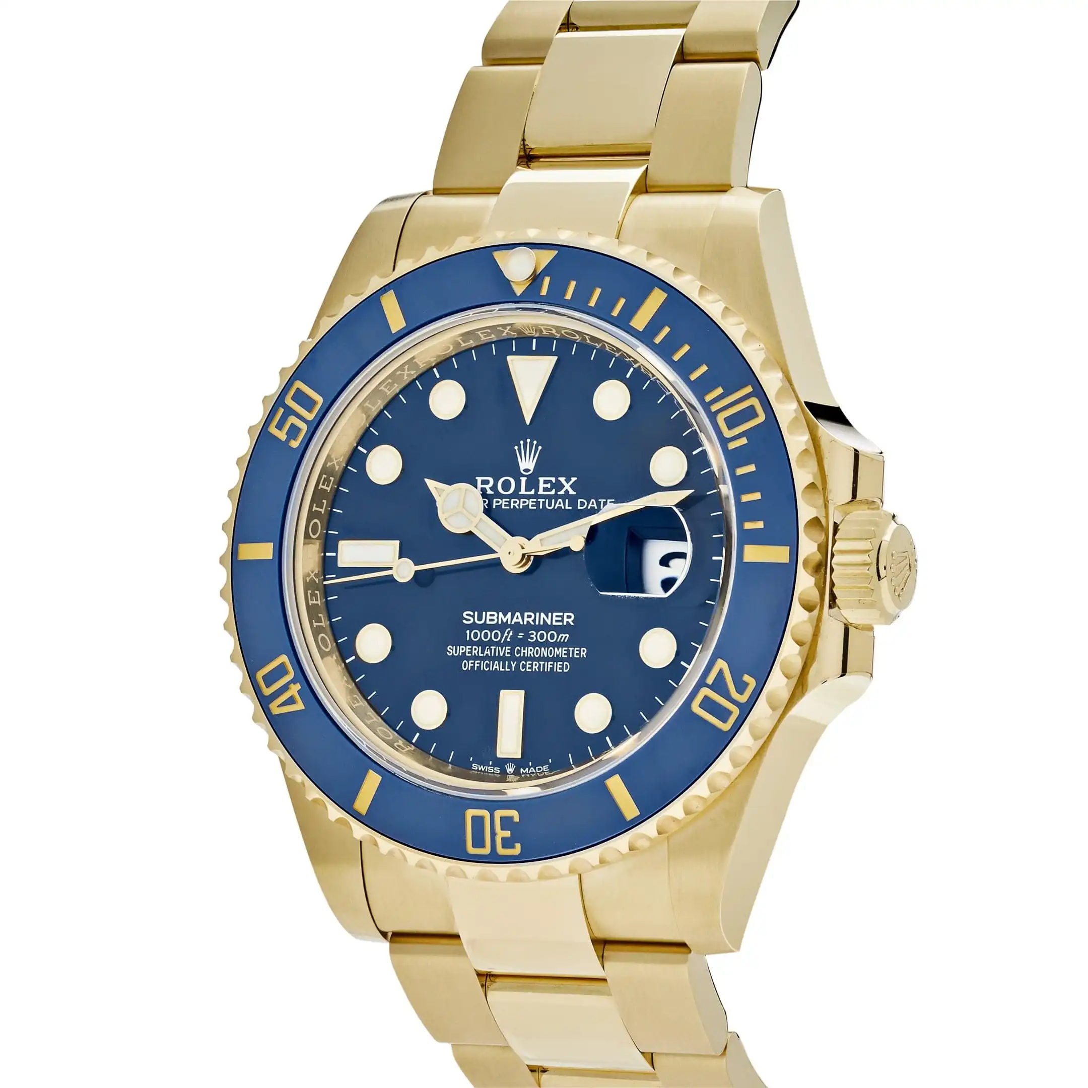 Rolex Submariner Date Replica 126618LB Yellow Gold Blue Dial - Image 2