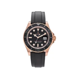 Rolex Yacht-Master Replica 116655 Rose Gold Black Dial