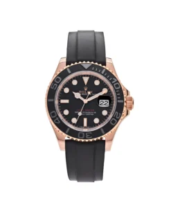 Rolex Yacht-Master Replica 116655 Rose Gold Black Dial