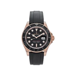 Rolex Yacht-Master Replica 126655 Rose Gold Black Dial