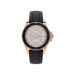 Rolex Yacht-Master Replica 126655 Rose Gold Pave Diamond Dial
