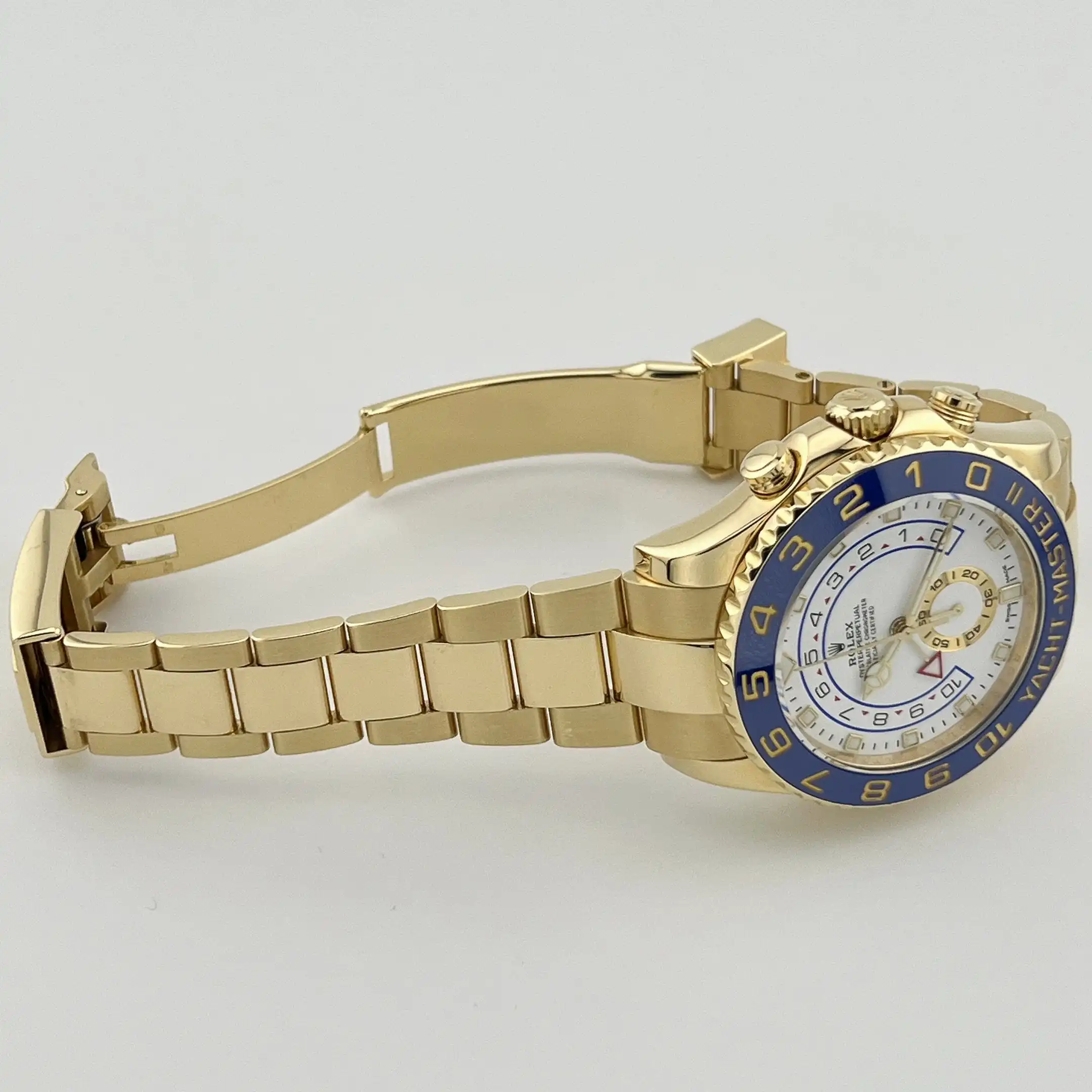 Rolex Yacht-Master Replica II 116688 Yellow Gold White Dial - Image 9