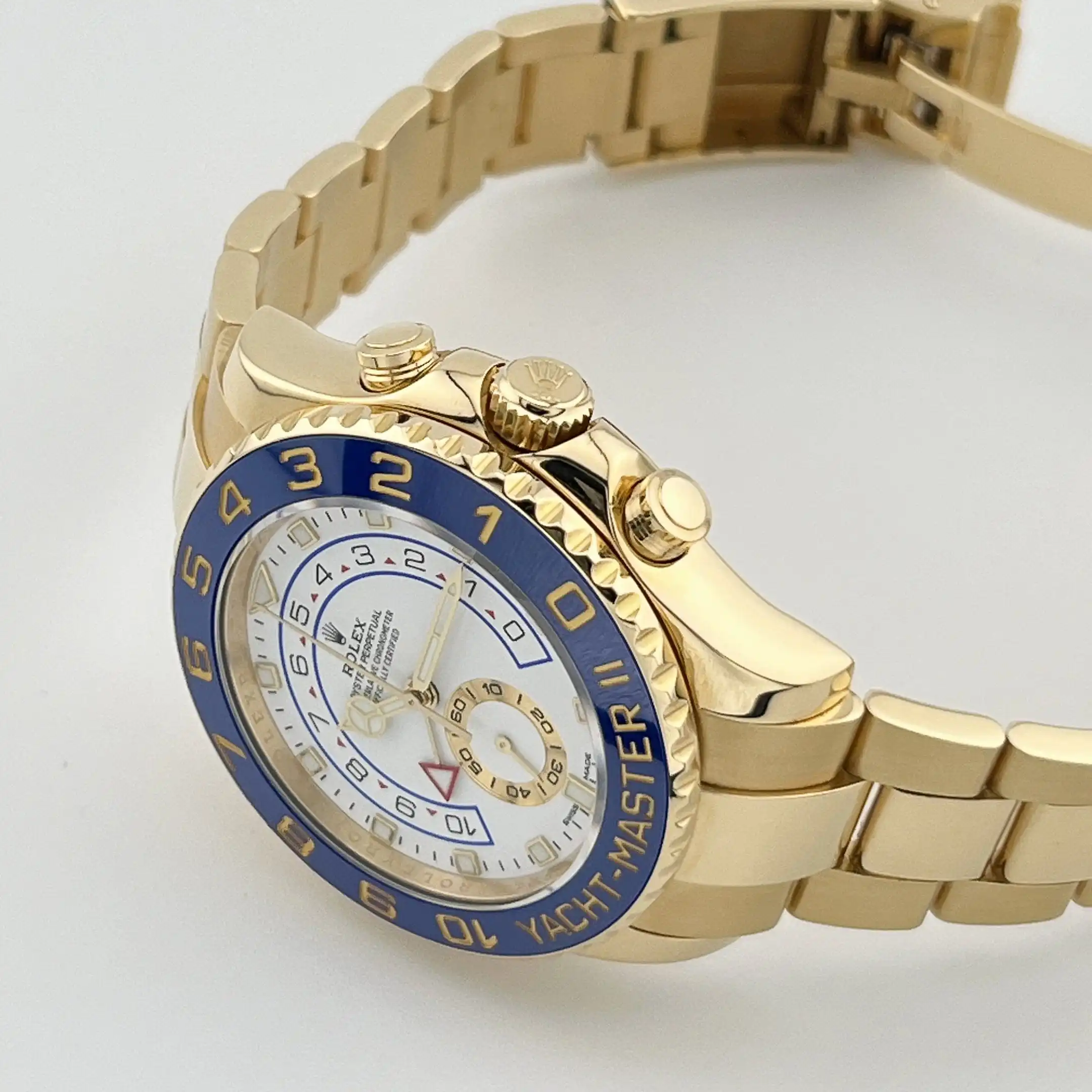Rolex Yacht-Master Replica II 116688 Yellow Gold White Dial - Image 5