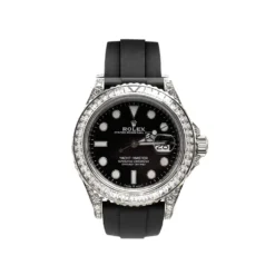 Rolex Yacht-Master Replica 226679TBR White Gold Black Dial Diamond Bezel